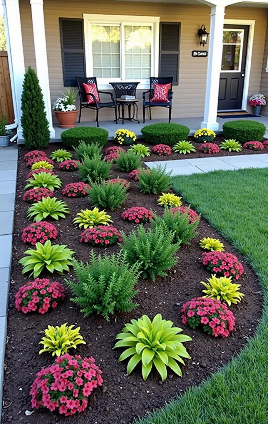 flower bed designs