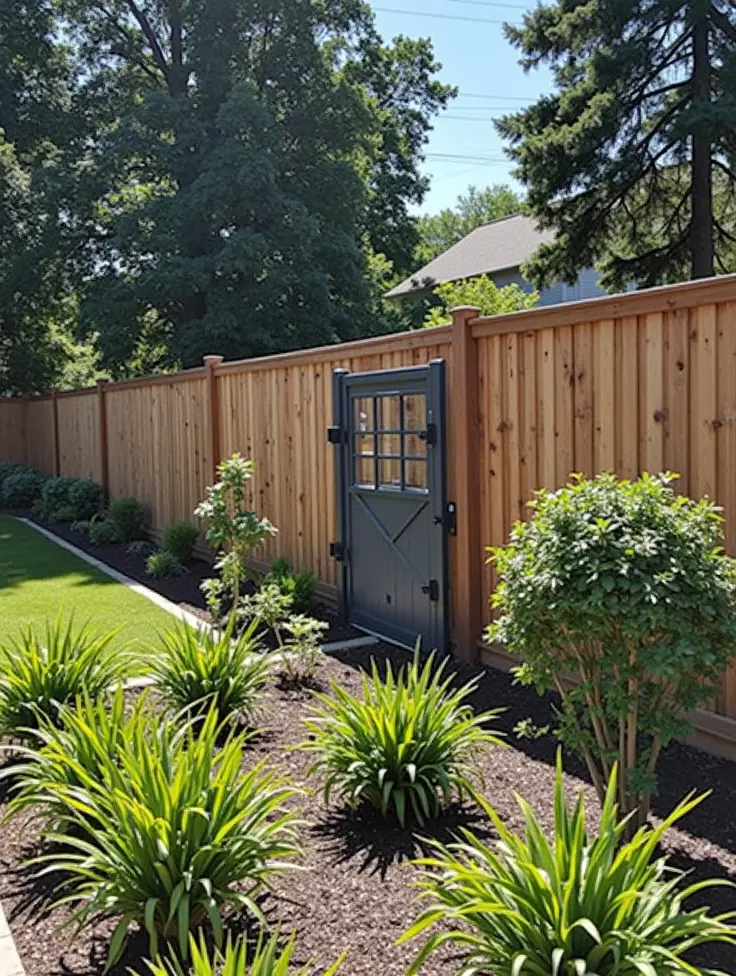 landscaping ideas for fences