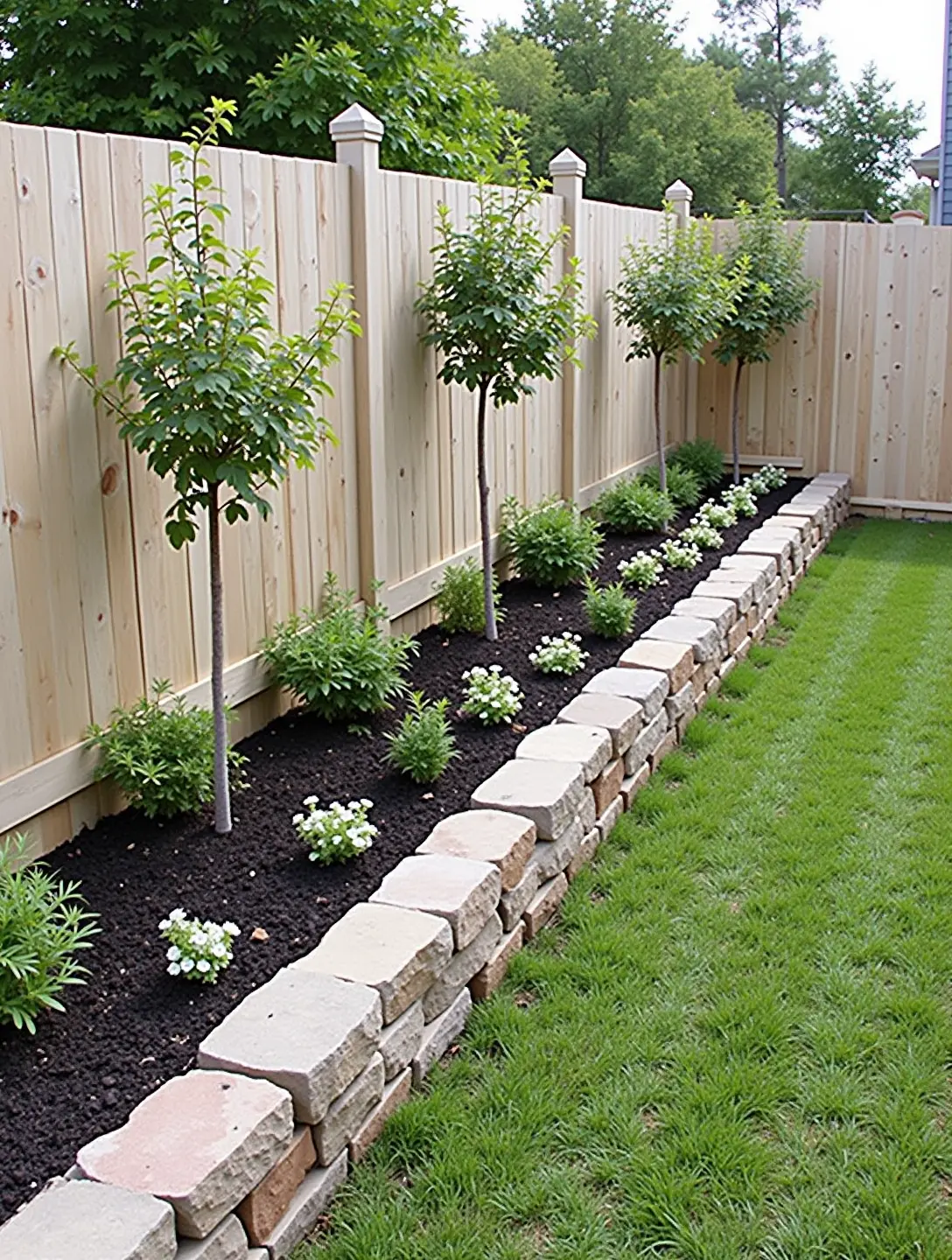 fence landscaping ideas