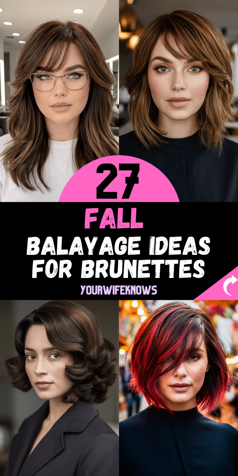 27 Captivating Fall Balayage Ideas for Brunettes