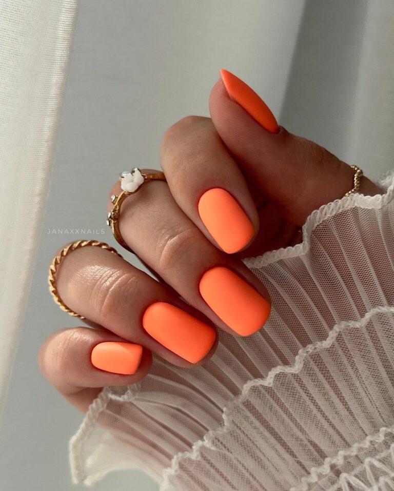 34 Orange Nails to Unleash Your Creativity and Glam