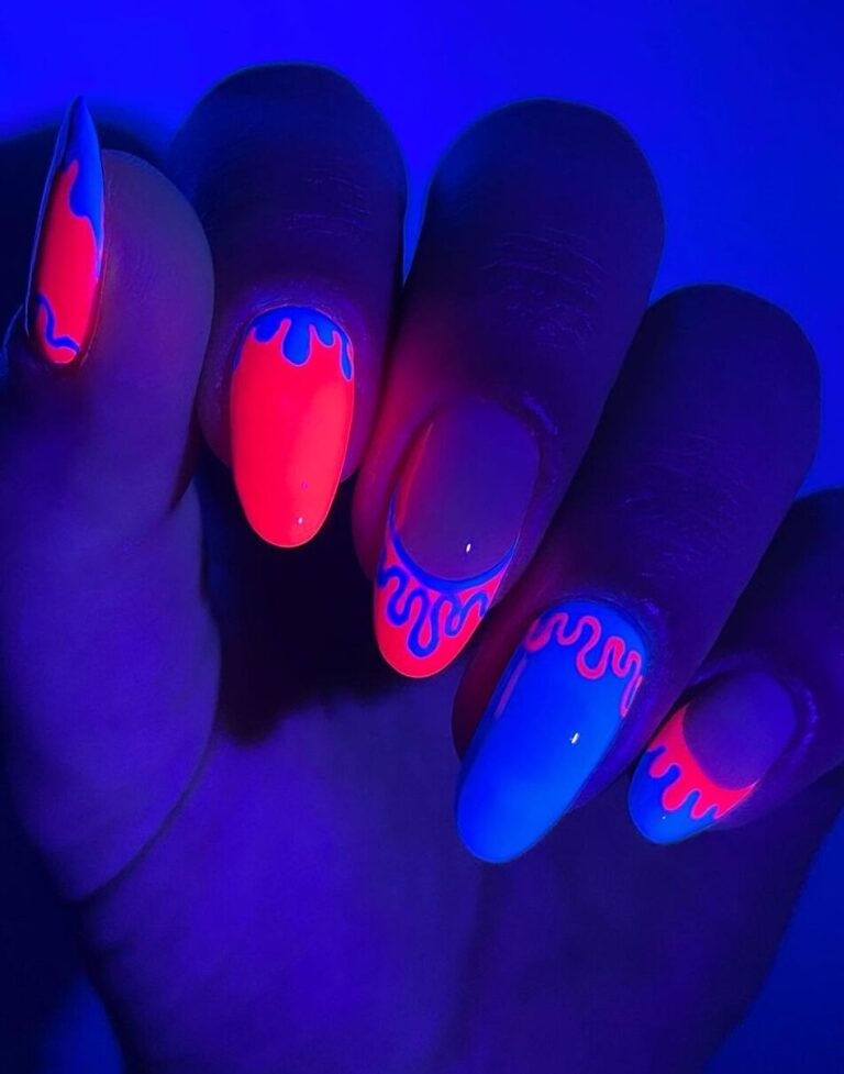 Top 20 Glow in the Dark Nail Ideas for a Party Mood