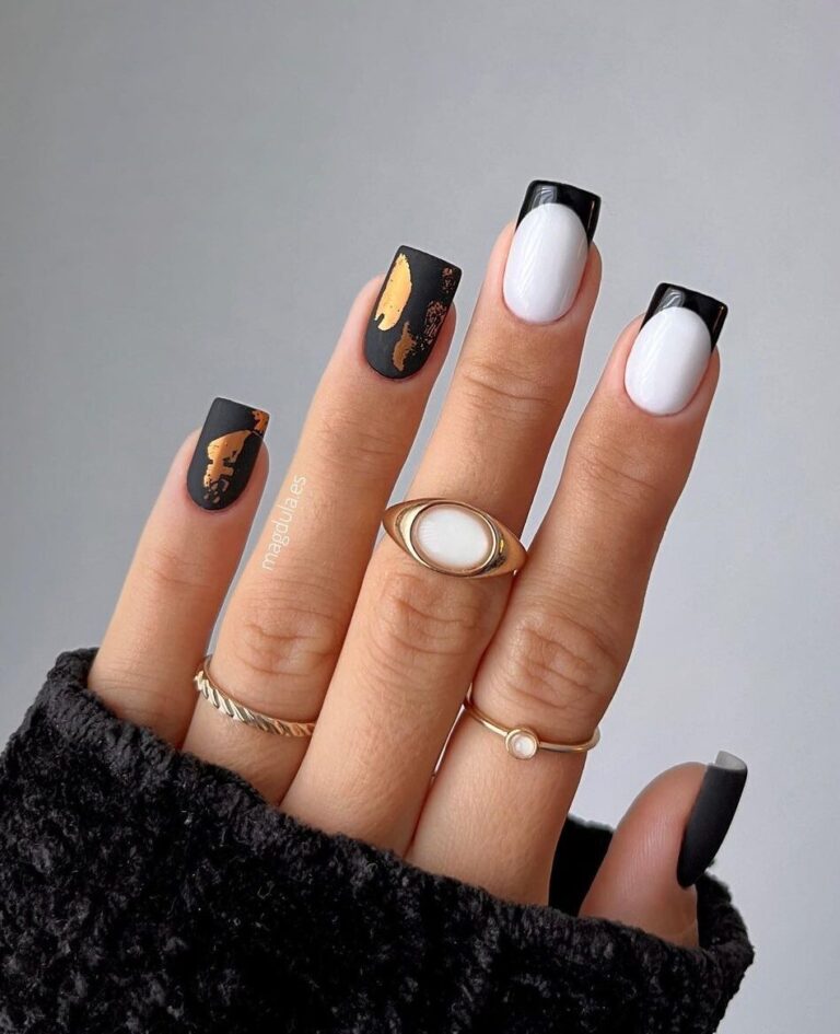 60 Revolutionary Black Nails for Any Shape and Nail Lengths